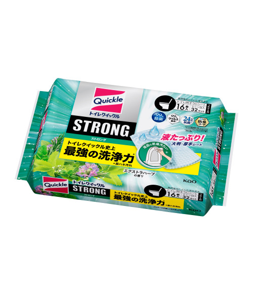 Kao Quickle Toilet Cleaning Sheets Strong Refill - Extra Herb Scent Kao Quickle Toilet Cleaning Sheets Strong Refill - Extra Herb Scent